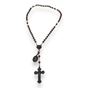 Jujube Dark Wood Rosary prayer beads